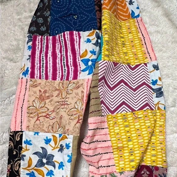 Patchwork Boho Pants, NWOT, Size Smalll/Medium.See Measurements. - Picture 5 of 7